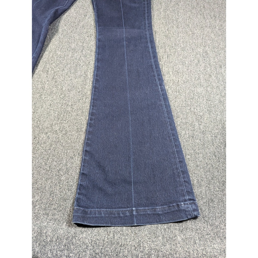 Banana Republic Womens 25 Dark Wash Flare Denim Jeans Trouser Pocket Indigo - Picture 2 of 13
